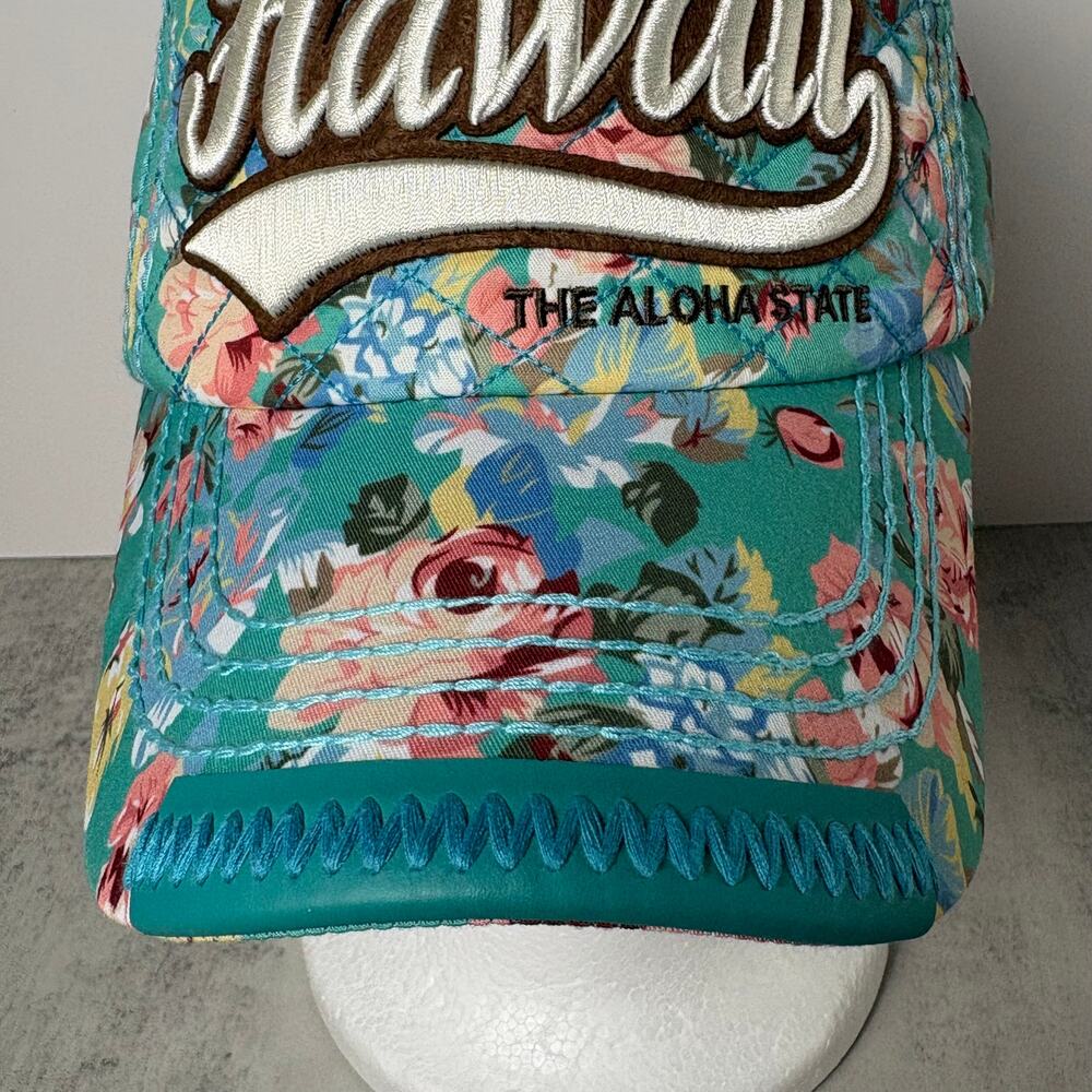Robin Ruth Hawaii Snapback Baseball Cap Quilted Floral Design - Picture 9 of 15